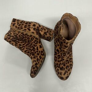 Charlotte Russe Suede Leopard Booties